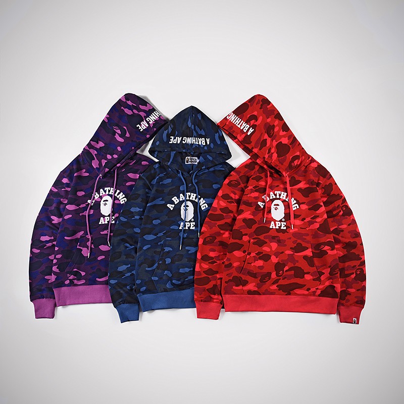 Bape Hoodie 3 Colors Purple Red Blue S-2XL XX230